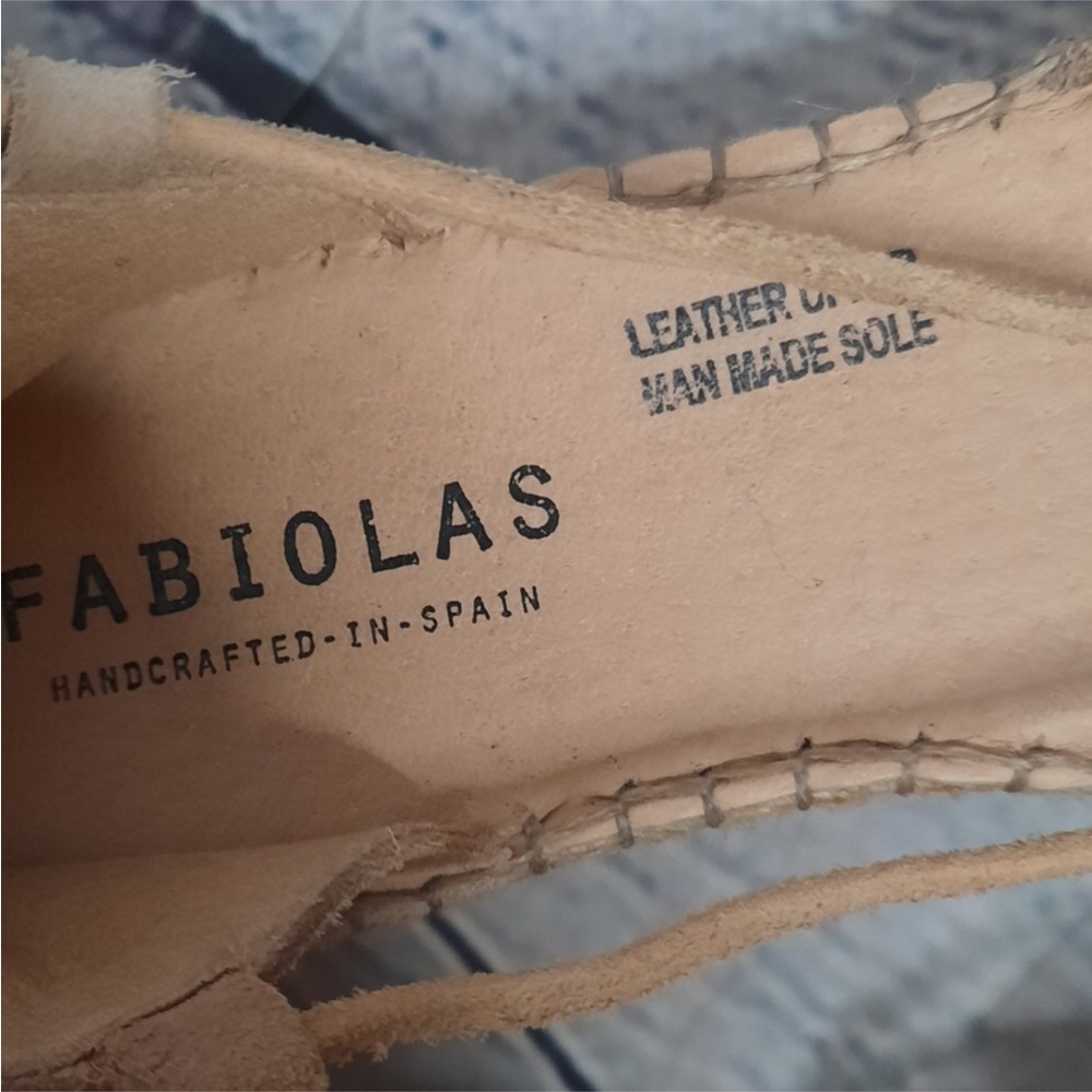 Fabiolas Ankle Tie Espadrilles Sz 39 9 - Picture 6 of 8